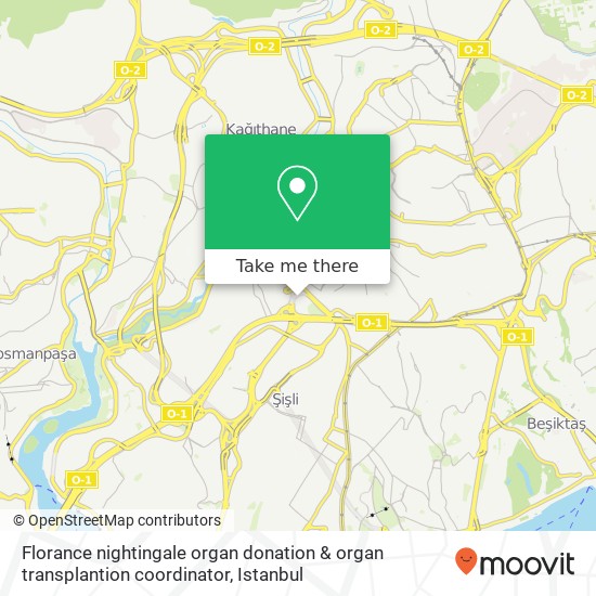 Florance nightingale organ donation & organ transplantion coordinator map