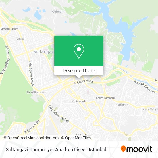 Sultangazi Cumhuriyet Anadolu Lisesi map