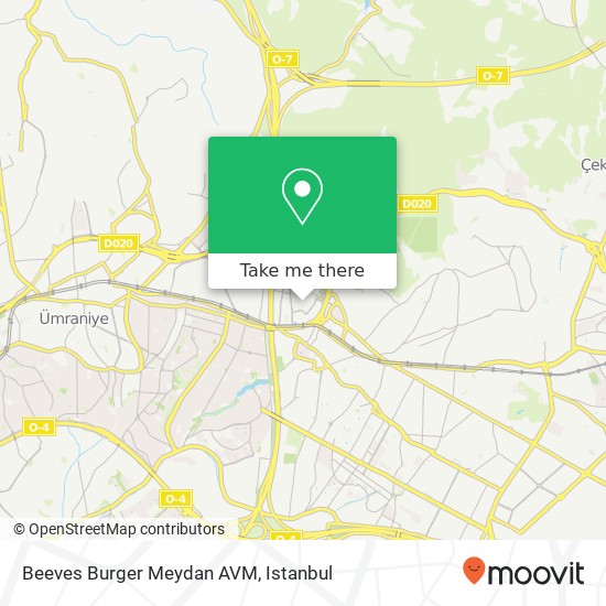 Beeves Burger Meydan AVM map