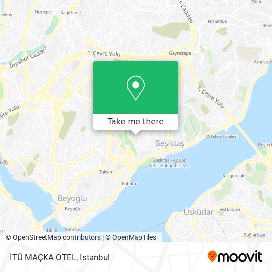 İTÜ MAÇKA OTEL map