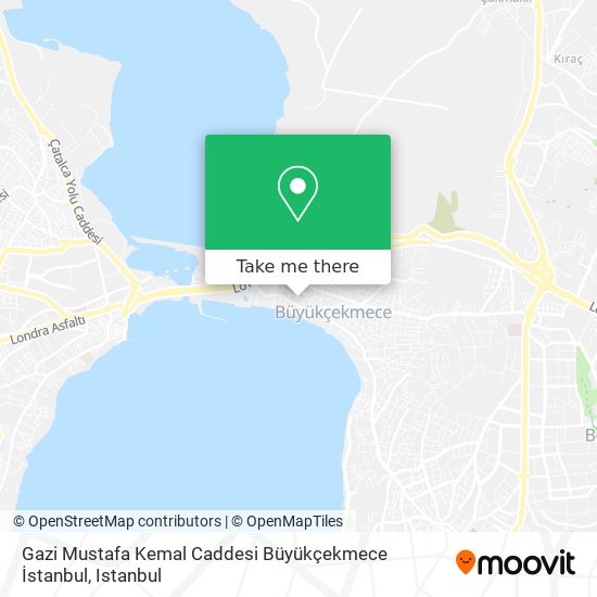 Gazi Mustafa Kemal Caddesi Büyükçekmece İstanbul map