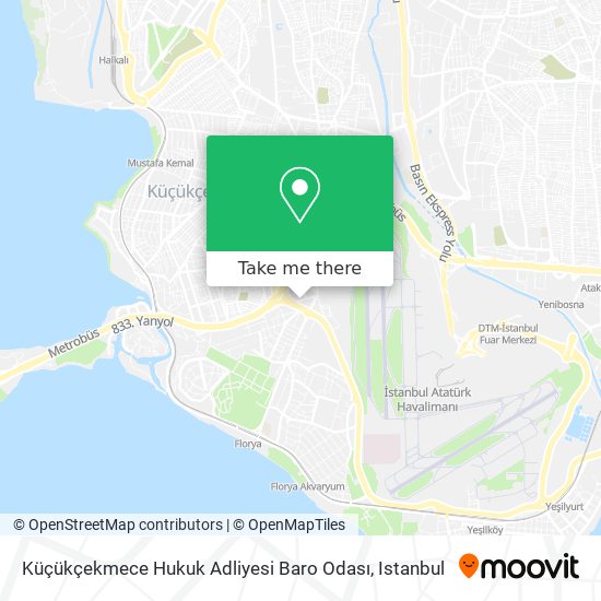 Küçükçekmece Hukuk Adliyesi Baro Odası map