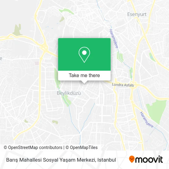 Barış Mahallesi Sosyal Yaşam Merkezi map