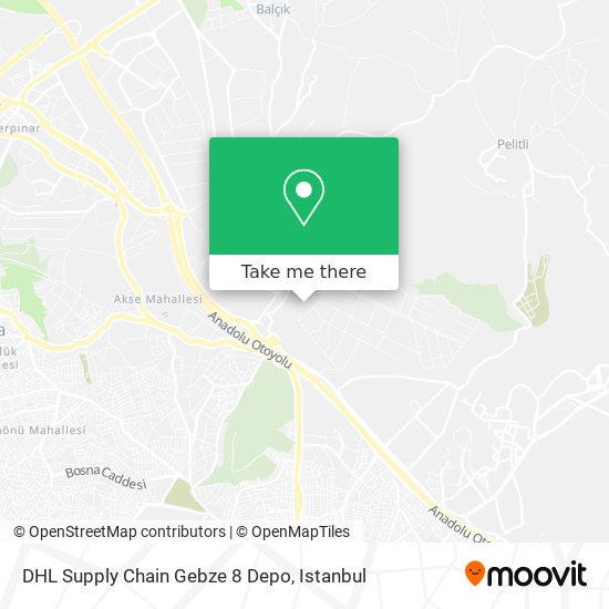 DHL Supply Chain Gebze 8 Depo map