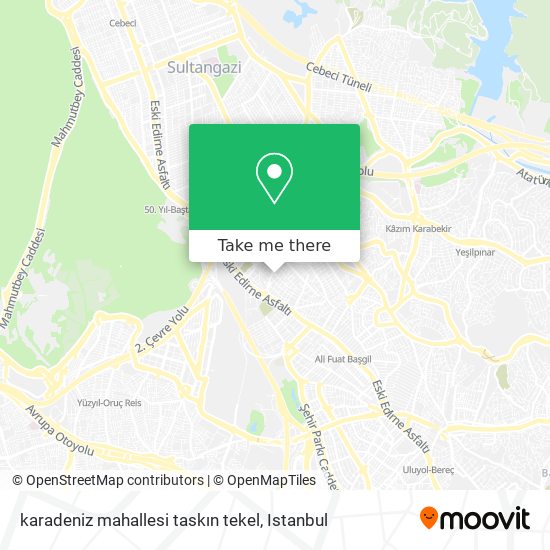 karadeniz mahallesi taskın tekel map