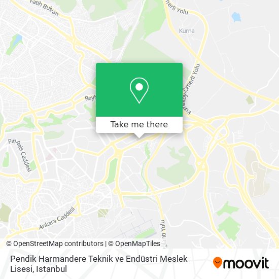 Pendik Harmandere Teknik ve Endüstri Meslek Lisesi map