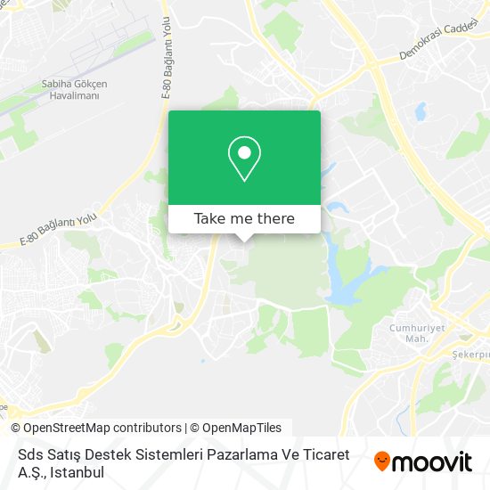 Sds Satış Destek Sistemleri Pazarlama Ve Ticaret A.Ş. map
