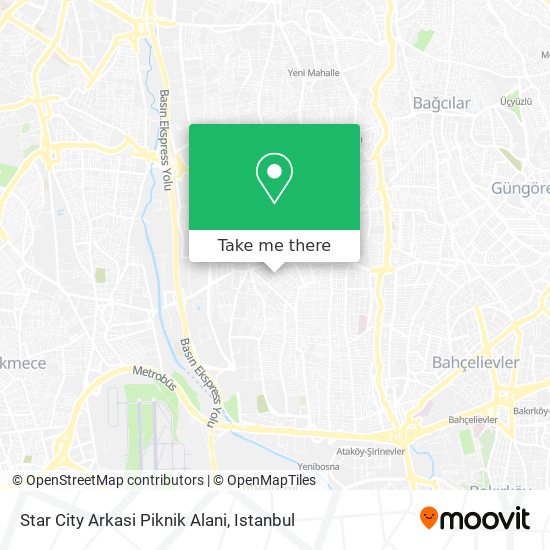 Star City Arkasi Piknik Alani map