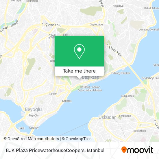 BJK Plaza PricewaterhouseCoopers map