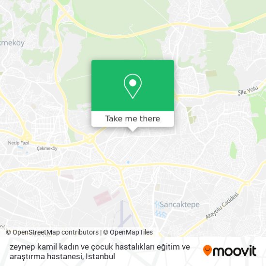 zeynep kamil kadın ve çocuk hastalıkları eğitim ve araştırma hastanesi map