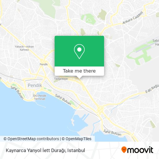 Kaynarca Yanyol İett Durağı map