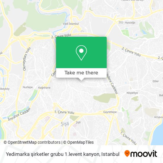 Yedimarka şirketler grubu 1.levent kanyon map