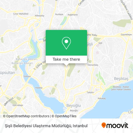 Şişli Belediyesi Ulaştırma Müdürlüğü map