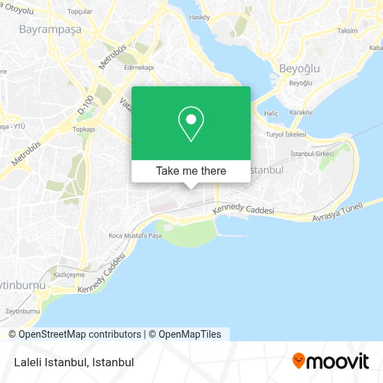 Laleli Istanbul map