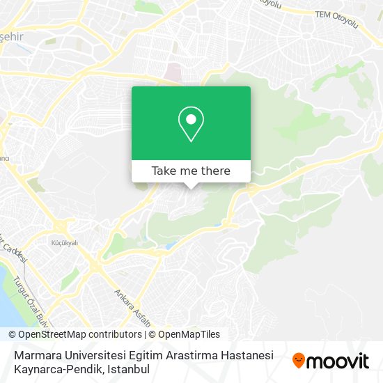 Marmara Universitesi Egitim Arastirma Hastanesi Kaynarca-Pendik map