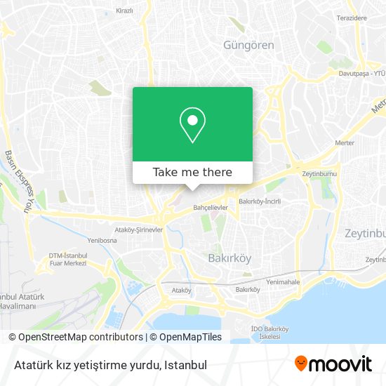 Atatürk kız yetiştirme yurdu map