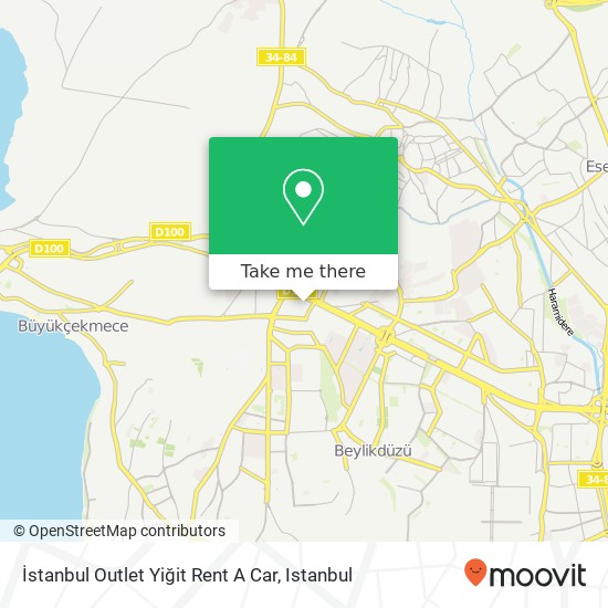 İstanbul Outlet Yiğit Rent A Car map