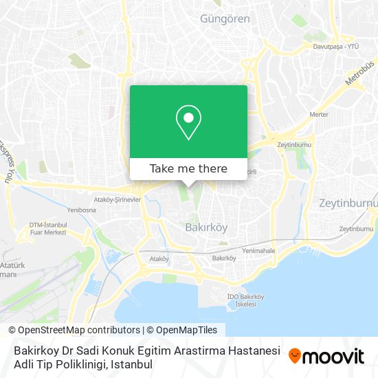 Bakirkoy Dr Sadi Konuk Egitim Arastirma Hastanesi Adli Tip Poliklinigi map