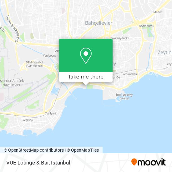 VUE Lounge & Bar map