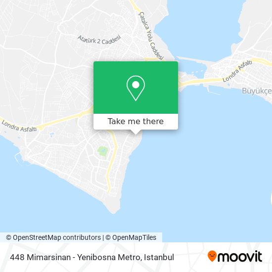 448 Mimarsinan - Yenibosna Metro map