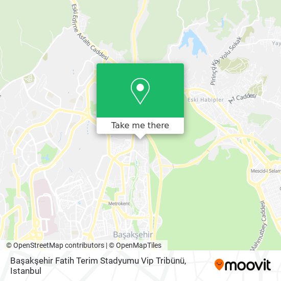 Başakşehir Fatih Terim Stadyumu Vip Tribünü map