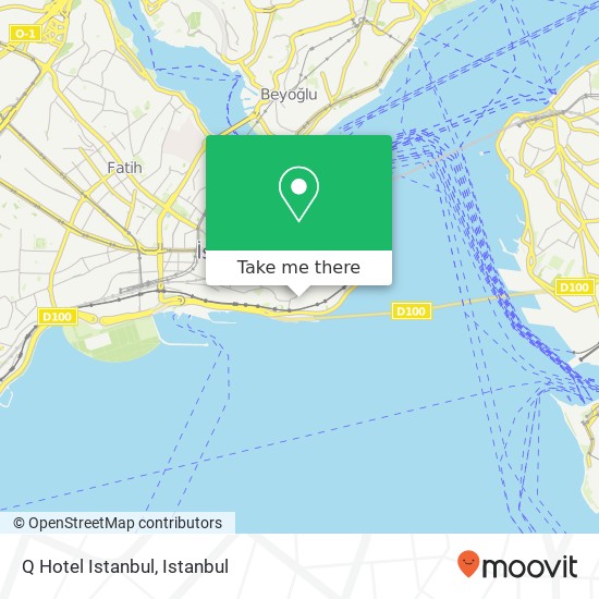 Q Hotel Istanbul map