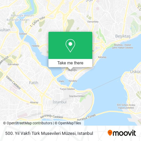 500. Yıl Vakfı Türk Musevileri Müzesi map