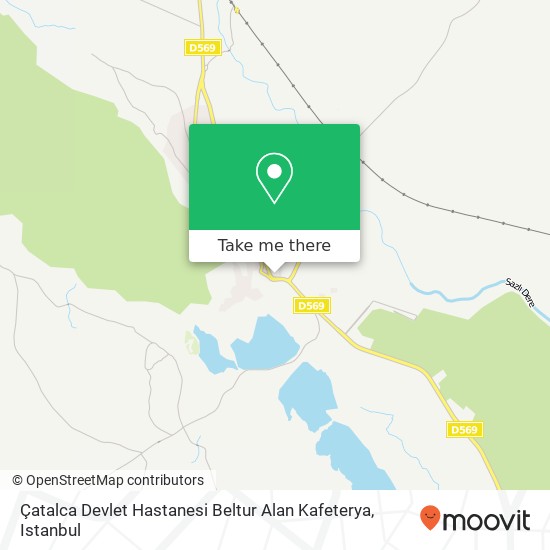 Çatalca Devlet Hastanesi Beltur Alan Kafeterya map