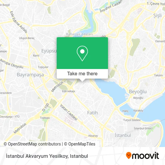 İstanbul Akvaryum Yesilkoy map