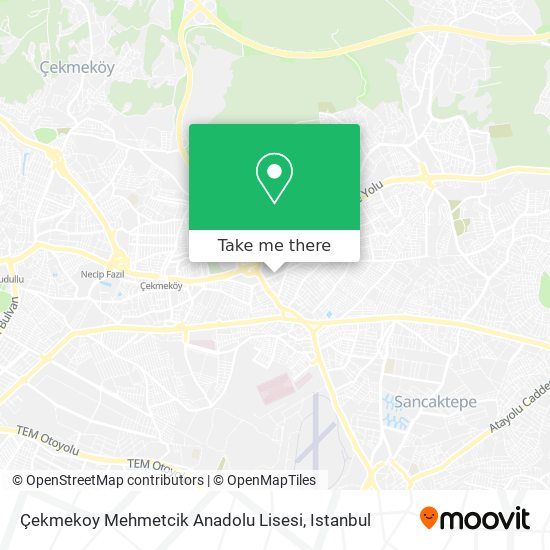 Çekmekoy Mehmetcik Anadolu Lisesi map