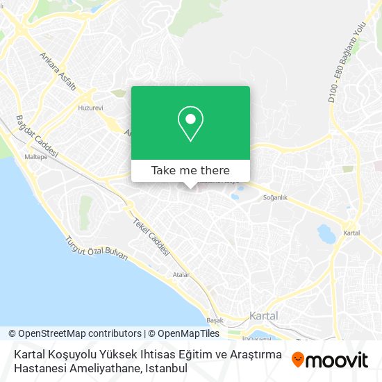 Kartal Koşuyolu Yüksek Ihtisas Eğitim ve Araştırma Hastanesi Ameliyathane map