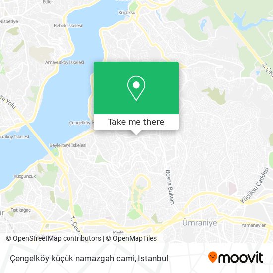 Çengelköy küçük namazgah cami map