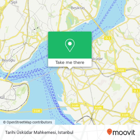 Tarihi Üsküdar Mahkemesi map