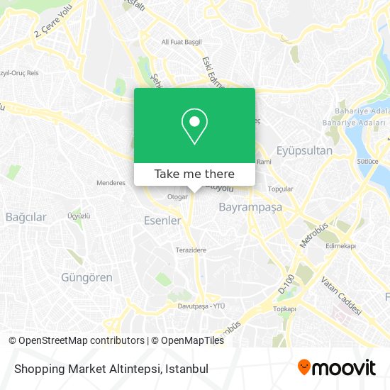 Shopping Market Altintepsi map