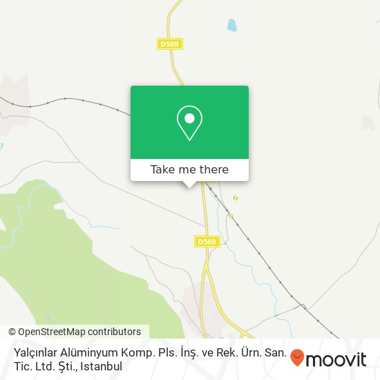 Yalçınlar Alüminyum Komp. Pls. İnş. ve Rek. Ürn. San. Tic. Ltd. Şti. map