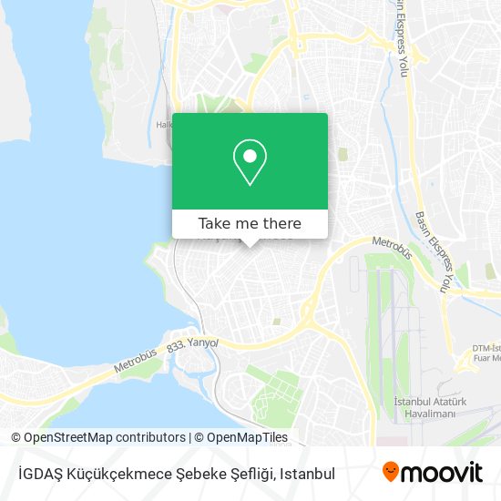 İGDAŞ Küçükçekmece Şebeke Şefliği map