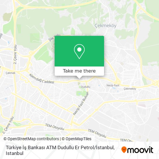 Türkiye İş Bankası ATM Dudullu Er Petrol / İstanbul map