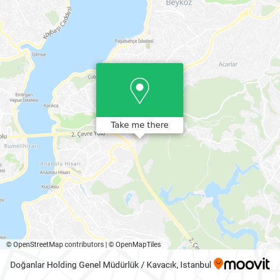 Doğanlar Holding Genel Müdürlük / Kavacık map