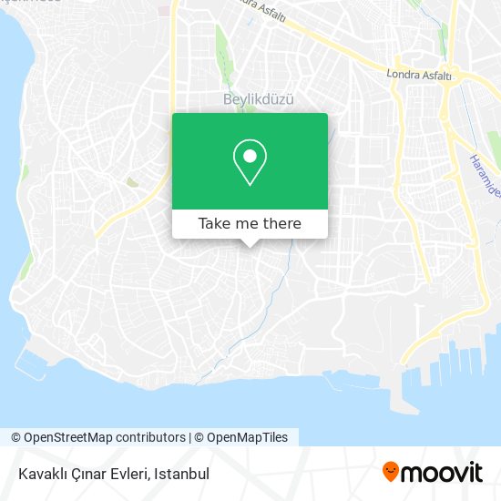 how to get to kavakli cinar evleri in beylikduzu by bus cable car or train