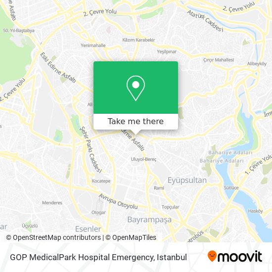 GOP MedicalPark Hospital Emergency map