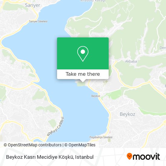 Beykoz Kasrı Mecidiye Köşkü map