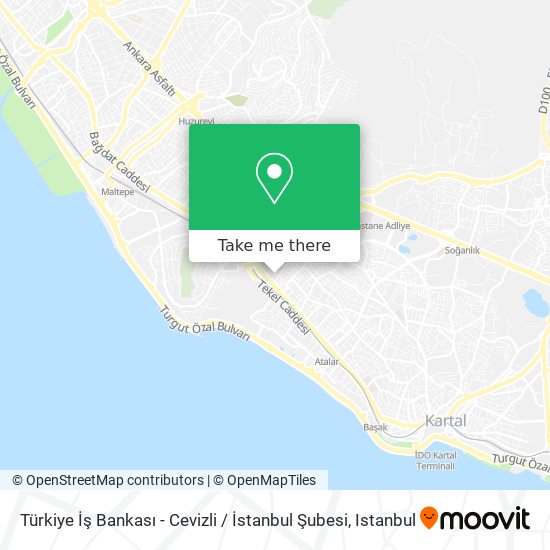 Türkiye İş Bankası - Cevizli / İstanbul Şubesi map