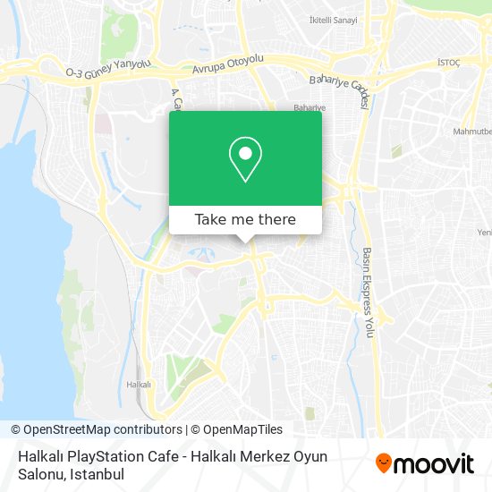 Halkalı PlayStation Cafe - Halkalı Merkez Oyun Salonu map