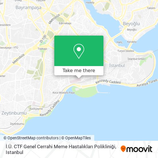 İ.Ü. CTF Genel Cerrahi Meme Hastalıkları Polikliniği map