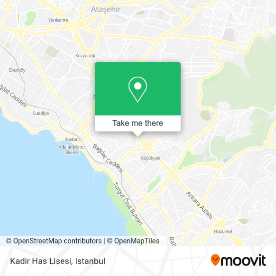 Kadir Has Lisesi map