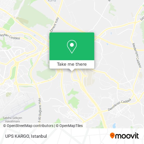 UPS KARGO map