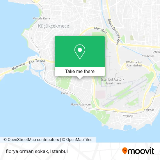 florya orman sokak map