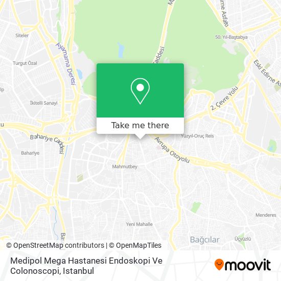 Medipol Mega Hastanesi Endoskopi  Ve Colonoscopi map