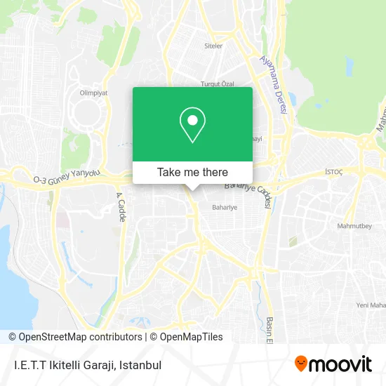 I.E.T.T Ikitelli Garaji map