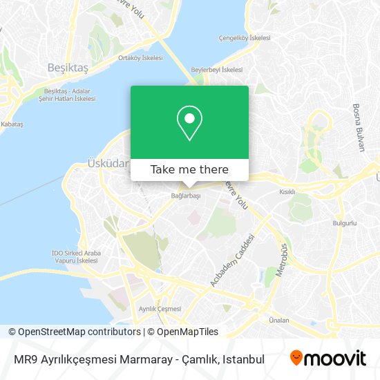 MR9 Ayrılıkçeşmesi Marmaray - Çamlık map